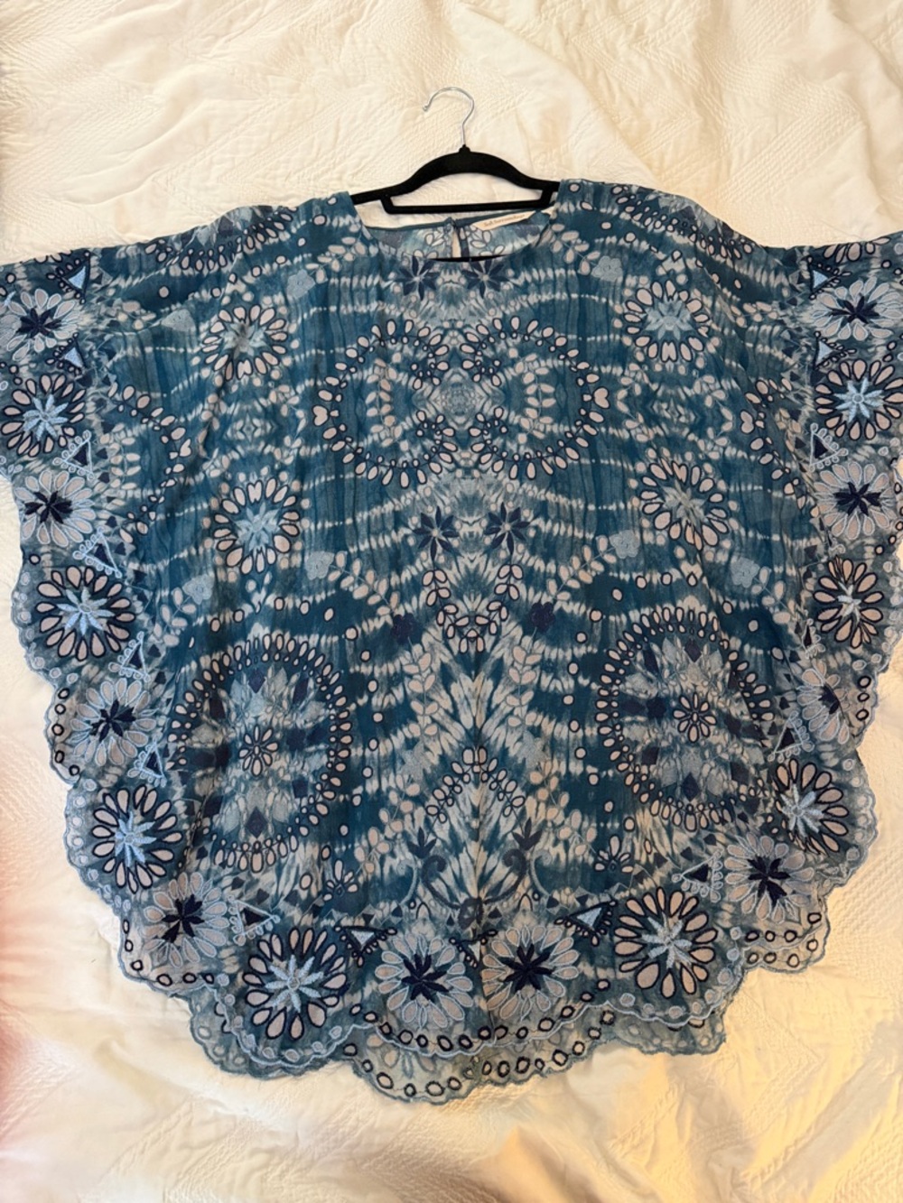 Soft Surroundings eyelet tie-dye blouse tank combo sz S/M - Picture 10 of 10